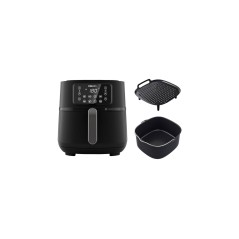 Philips Series 5000 HD9285 XXL Connected Airfryer 2000W - Mørk Sølv/Sort | Sundere Madlavning med Stil!